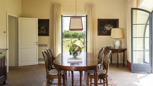 Villa Casetta Dining area