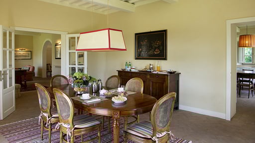 Villa Casetta Dining area