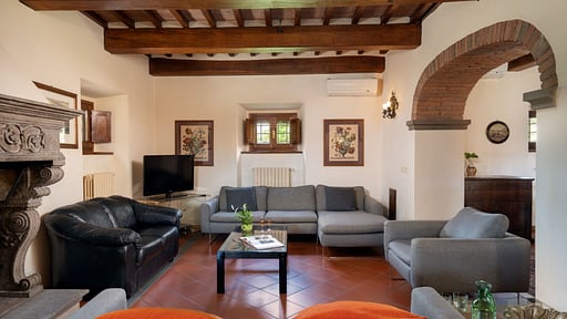 Villa Castelluccio Woonkamer 1