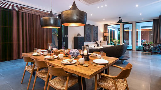 Villa Castil di Udara Dining area
