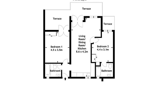 Cati Apartamento 5 Playa D'or Grundriss