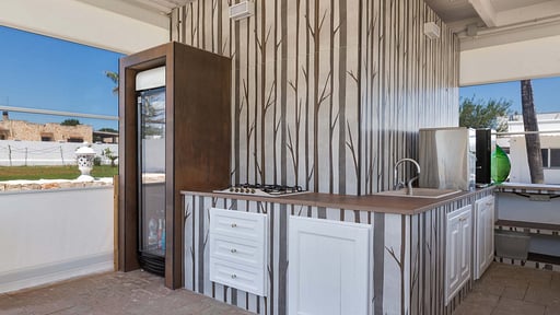 Villa Chez Papà Terrasse/Veranda