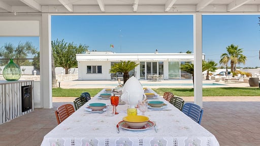 Villa Chez Papà Terrasse/Veranda