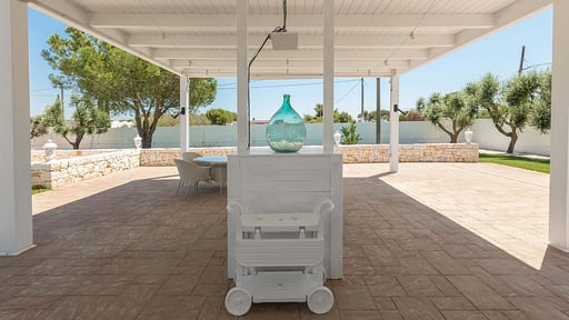 Villa Chez Papà Terrasse/Veranda