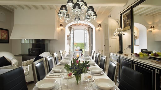 Villa Chianti Fornace Dining area