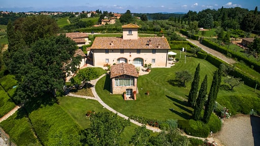 Villa Chianti Fornace Drone pictures