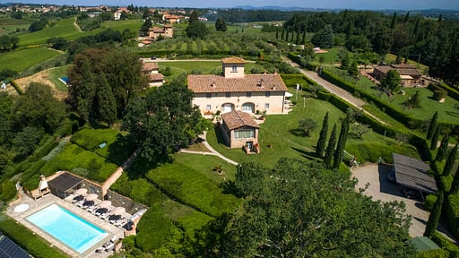 Villa Chianti Fornace Drone pictures