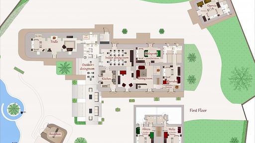 Villa Ciottolo Grundriss