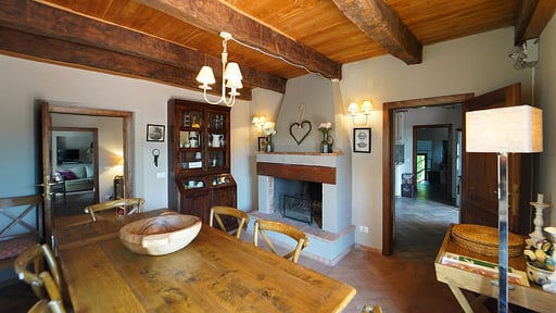 Villa Claudia Tuscany Dining area