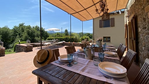 Villa Claudia Tuscany Terrace/Veranda