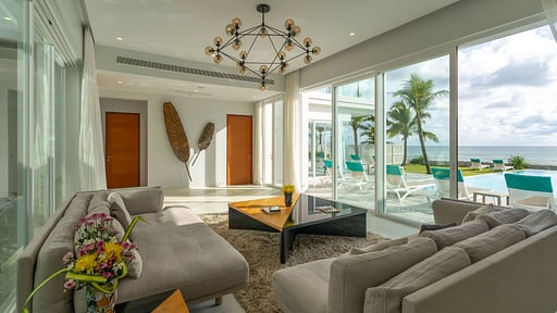 Villa Coastal Escape Natai One Гостиная