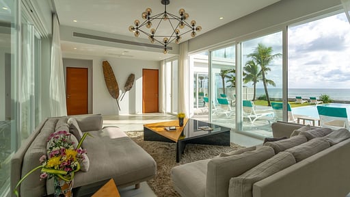Villa Coastal Escape Natai Living room