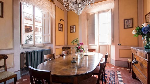Villa Colletto Dining area