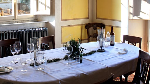 Villa Colletto Dining area