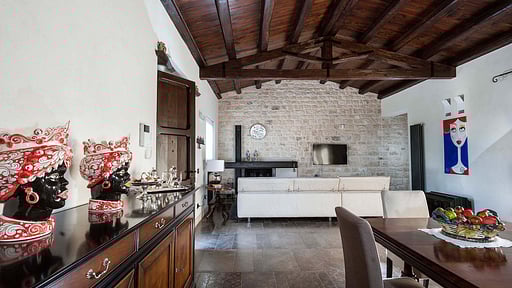 Villa Corte Moscata Woonkamer