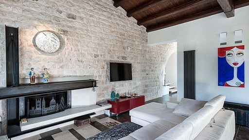 Villa Corte Moscata Woonkamer