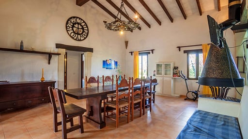 Villa Cortijo Dining area