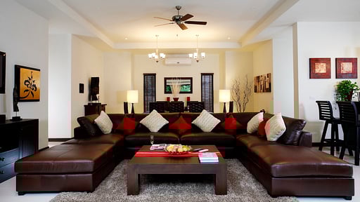 Villa Crystal Nai Harn Living room