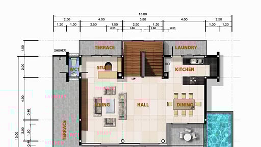 Villa Daisy Grundriss