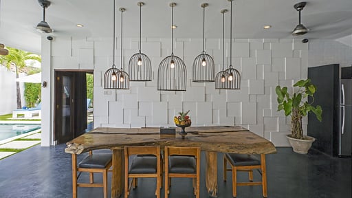 Villa Damai Lestari Dining area