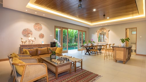 Villa Daun Satu Living room