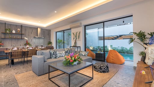 Villa Daun Tiga Living room