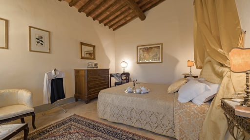 Villa de' Michelangioli Schlafzimmer 1