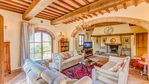 Villa dei Cedri Woonkamer 2