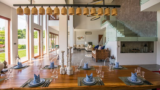 Villa Delfino Dining area