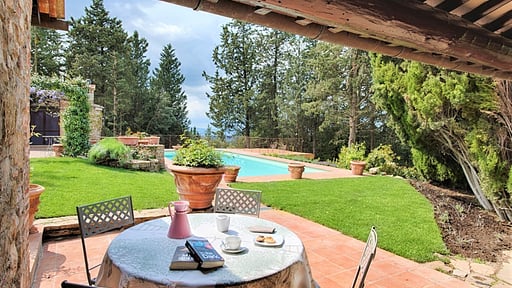 Villa Di Castellina Terras/Veranda