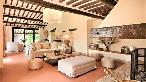 Villa Di Castellina Woonkamer