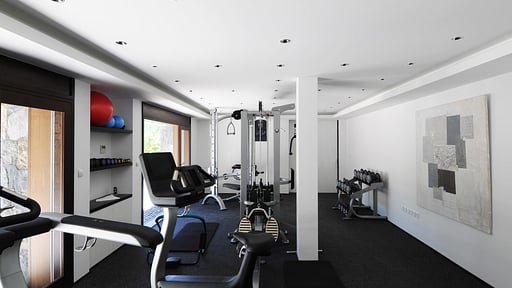 Villa Dunes Fitnessraum