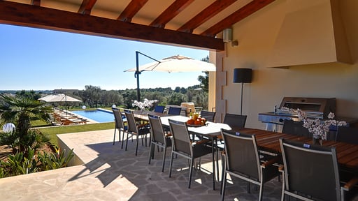 Villa Es Cabi Zona de comedor