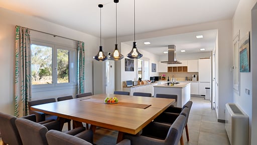 Villa Es Cabi Zona de comedor