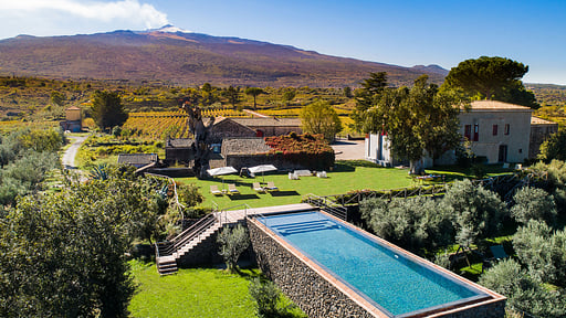 Villa Etna Retreat Drone pictures