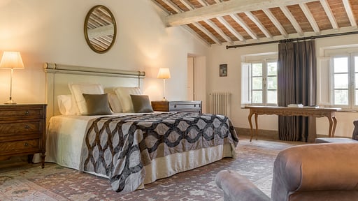 Villa Fagnana Schlafzimmer 1