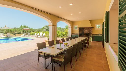 Villa Fandango Dining area