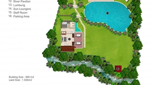 Villa Frangipani Floor plan