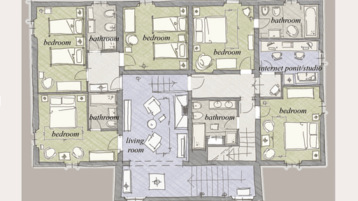 Villa Fratini Grundriss