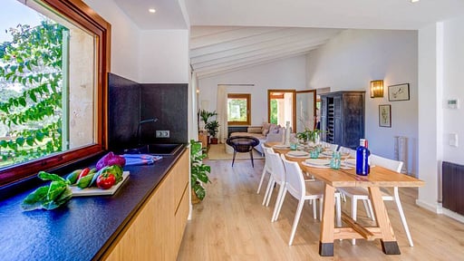 Villa Can Gallardo Обеденная зона