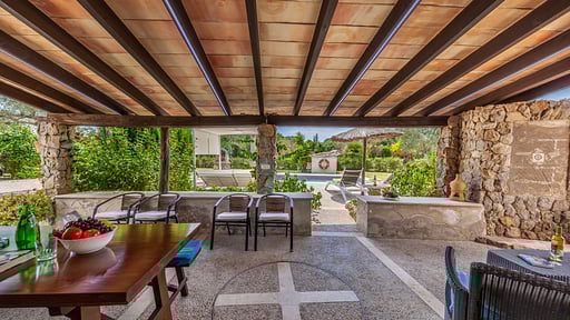 Villa Gardenia Pollensa Zona de comedor
