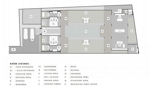 Villa Gendang Floor plan