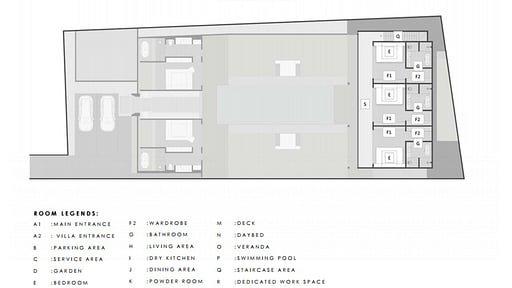 Villa Gendang Floor plan