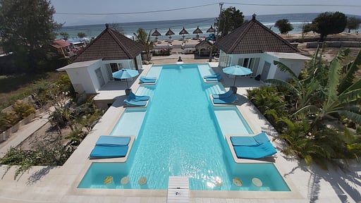 Villa Gili Bali Beach Schwimmbad 1