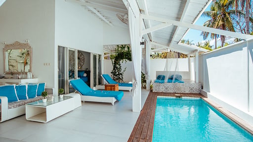 Villa Gili Bali Beach Schwimmbad 2
