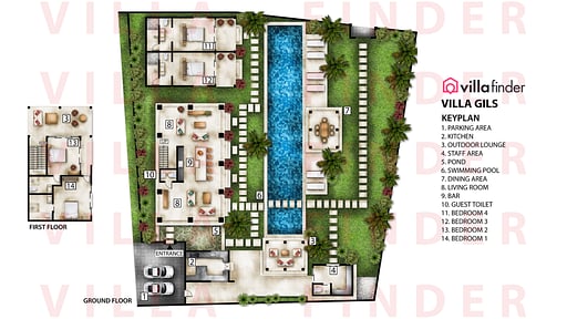 Villa Gils Floor plan
