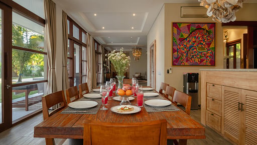 Villa Gita Segara Dining area