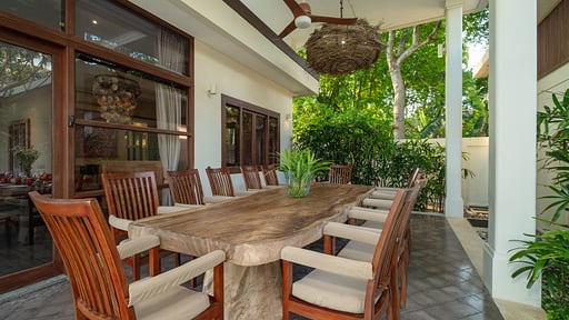 Villa Gita Segara Dining area