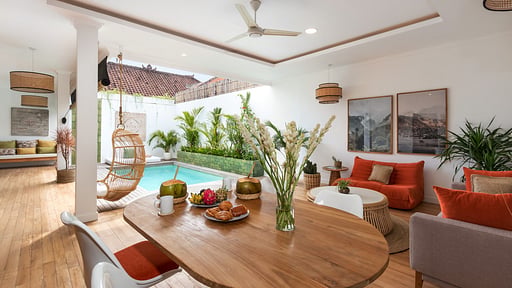 Villa Greco Dining area