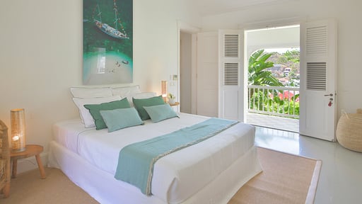 Villa Gustavia Views Schlafzimmer 2